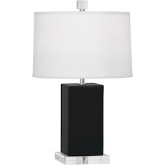 Obsidian Harvey Accent Lamp in Obsidian Glazed Ceramic Color