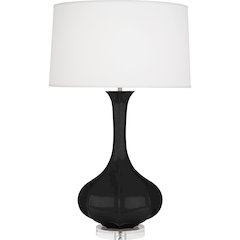Obsidian Pike Table Lamp in Obsidian Glazed Ceramic Color