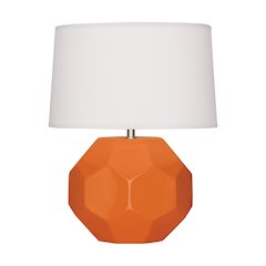 Pumpkin Franklin Accent Lamp in Pumpkin Glazed Ceramic Color