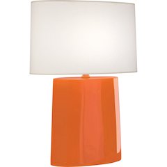 Pumpkin Victor Table Lamp in Pumpkin Glazed Ceramic Color