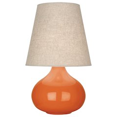 Pumpkin June Accent Lamp in Pumpkin Glazed Ceramic Color