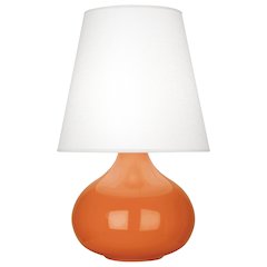 Pumpkin June Accent Lamp in Pumpkin Glazed Ceramic Color