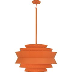 Pierce Pendant in Pumpkin Gloss Powder Coat Color