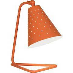 Pierce Accent Lamp in Tangerine Gloss Powder Coat Color