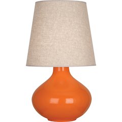 Pumpkin June Table Lamp in Pumpkin Glazed Ceramic Color