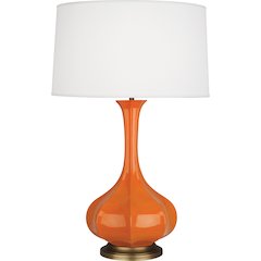 Pumpkin Pike Table Lamp in Pumpkin Glazed Ceramic Color