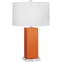 Pumpkin Harvey Table Lamp in Pumpkin Glazed Ceramic Color