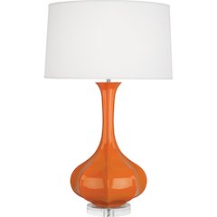 Pumpkin Pike Table Lamp in Pumpkin Glazed Ceramic Color