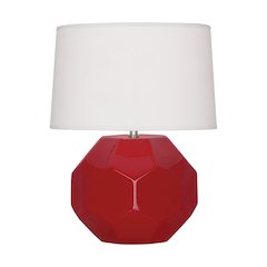 Ruby Red Franklin Accent Lamp in Ruby Red Glazed Ceramic Color