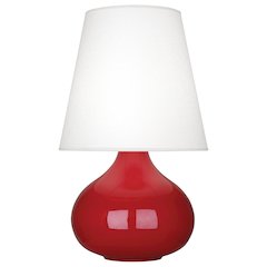 Ruby Red June Accent Lamp in Ruby Red Glazed Ceramic Color