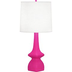 Razzle Rose Jasmine Table Lamp in Razzle Rose Glazed Ceramic Color