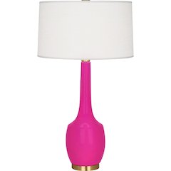 Razzle Rose Delilah Table Lamp in Razzle Rose Glazed Ceramic Color