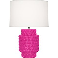 Razzle Rose Dolly Accent Lamp in Razzle Glazed Textured Ceramic Color