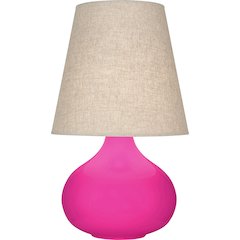 Razzle Rose June Accent Lamp in Razzle Rose Glazed Ceramic Color
