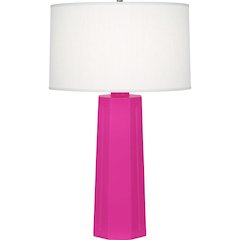 Razzle Rose Mason Table Lamp in Razzle Rose Glazed Ceramic Color