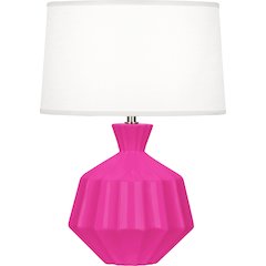 Razzle Rose Orion Accent Lamp in Razzle Rose Glazed Ceramic Color