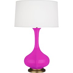 Razzle Rose Pike Table Lamp in Razzle Rose Glazed Ceramic Color