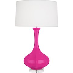 Razzle Rose Pike Table Lamp in Razzle Rose Glazed Ceramic Color