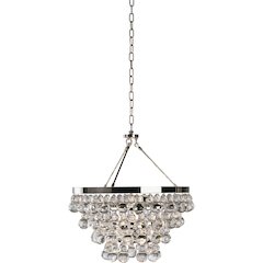 Bling Chandelier in Polished Nickel Color