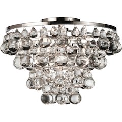 Bling Flushmount in Polished Nickel Color