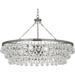 Bling Chandelier in Polished Nickel Color
