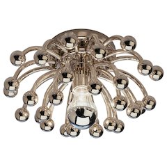 Anemone Flushmount in Polished Nickel Color