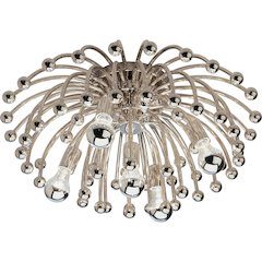 Anemone Flushmount in Polished Nickel Color