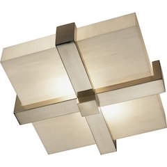 Doughnut Flushmount in Antique Silver Color