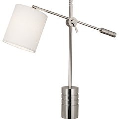Campbell Table Lamp in Polished Nickel Color