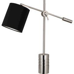 Campbell Table Lamp in Polished Nickel Color