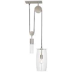 Gravity Pendant in Polished Nickel Color