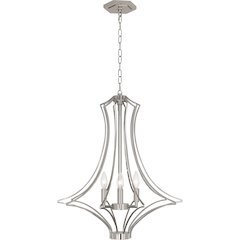 Grace Chandelier in Polished Nickel Color
