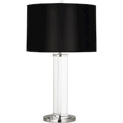 Fineas Table Lamp in Clear Glass And Polished Nickel Color