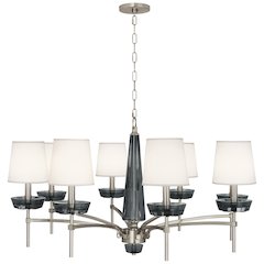 Cristallo Chandelier in Polished Nickel Color