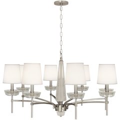 Cristallo Chandelier in Polished Nickel Color
