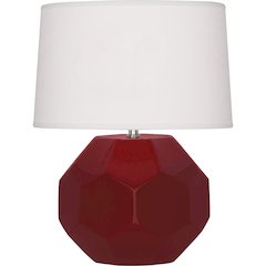 Sangria Franklin Accent Lamp in Sangria Glazed Ceramic Color