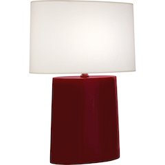 Sangria Victor Table Lamp in Sangria Glazed Ceramic Color