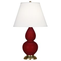 Sangria Small Double Gourd Accent Lamp in Sangria Glazed Ceramic Color