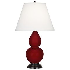 Sangria Small Double Gourd Accent Lamp in Sangria Glazed Ceramic Color