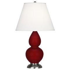 Sangria Small Double Gourd Accent Lamp in Sangria Glazed Ceramic Color