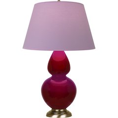 Sangria Double Gourd Table Lamp in Sangria Glazed Ceramic Color