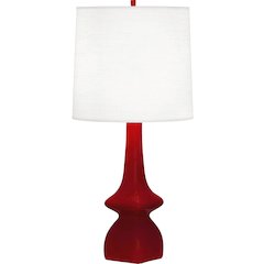 Sangria Jasmine Table Lamp in Sangria Glazed Ceramic Color