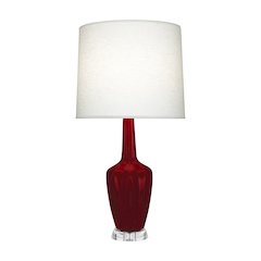 Sangria Emma Accent Lamp in Sangria Glazed Ceramic Color
