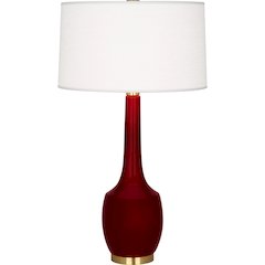 Sangria Delilah Table Lamp in Sangria Glazed Ceramic Color