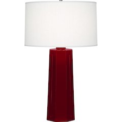 Sangria Mason Table Lamp in Sangria Glazed Ceramic Color