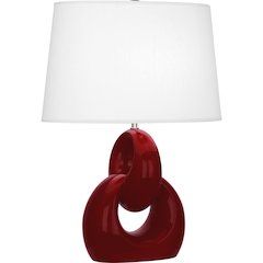 Sangria Fusion Table Lamp in Sangria Glazed Ceramic Color