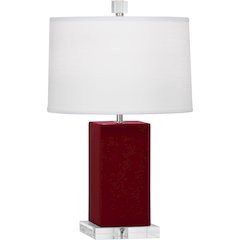 Sangria Harvey Accent Lamp in Sangria Glazed Ceramic Color