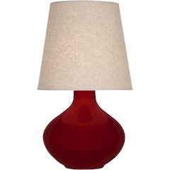 Sangria June Table Lamp in Sangria Glazed Ceramic Color