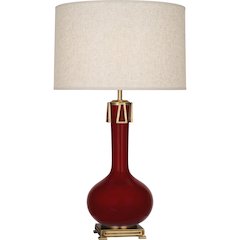 Sangria Athena Table Lamp in Sangria Glazed Ceramic Color