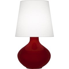 Sangria June Table Lamp in Sangria Glazed Ceramic Color